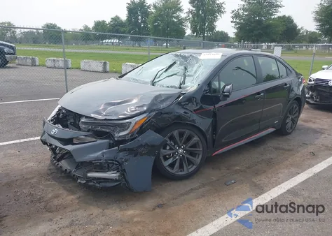 2023 Toyota Corolla Hybrid Se Infrared from USA, damaged, VIN JTDBDMHE0PJ000900